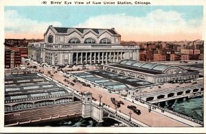 Illinois Chicago New Union Station Birds Eye View