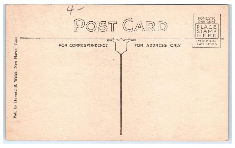 Early 1900s Clinton Beach from Grove Beach, Clinton, CT Postcard