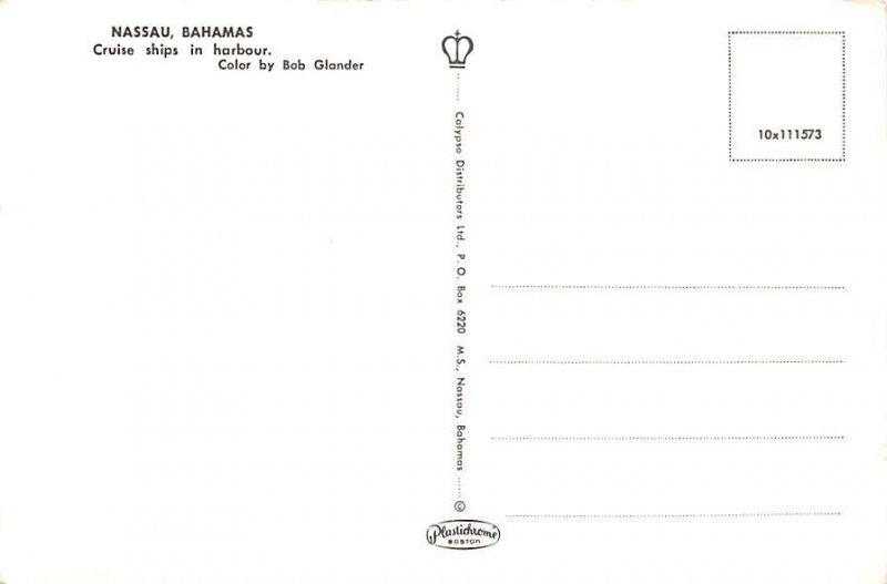 Cruise Ships in Harbour Nassau, Bahamas Virgin Islands Unused 