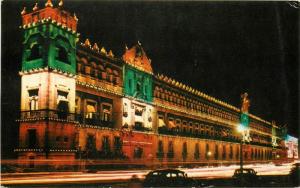 Mexico City the National Palace night view