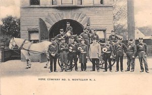 Hose Company Montclair NJ USA Postcard