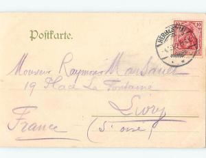 Pre-1907 HERBESTHAL RAILWAY TRAIN DEPOT STATION Lontzen - Liege Belgium F5190