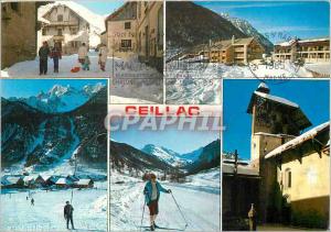 Postcard Modern Ceillac in Queyras Alps Huates altitude 1640 2450 Meters