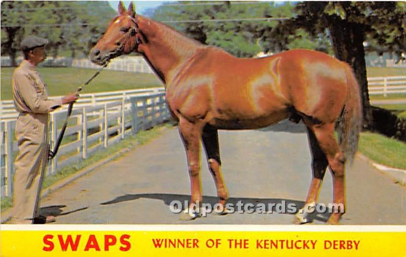Swaps, Winner of the Kentucy Derby Lexington, KY , USA Horse Racing Unused 