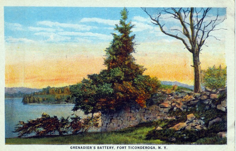 [ American Art ] NY - Fort Ticonderoga - Grenadier's Battery