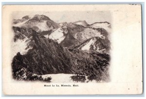 1907 Stop for 10 Minutes Message Mount Lo Lo Missoula Montana MT Postcard