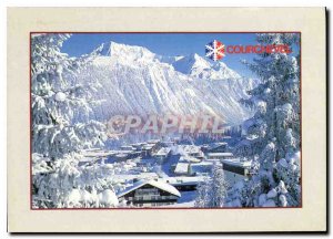 Postcard Modern Courchevel Savoie France General view of the resort to massiv...