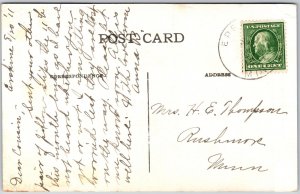 1910 Vacation Days On Lake Minnetonka Minnesota MN Yacht Posted Postcard