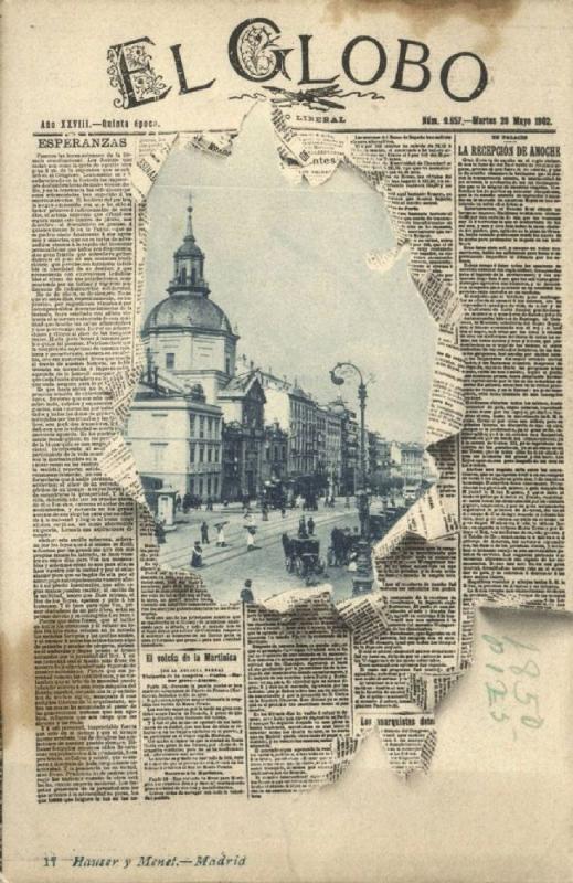 spain, MADRID, El Globo Newspaper, Calle de Alcala (1902)