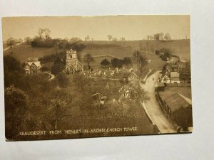 UNUSED VINTAGE POSTCARD - HENLEY IN ARDEN CHURCH TOWER   (KK1554)