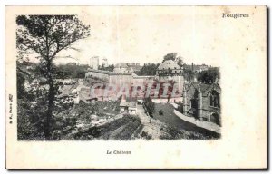 Old Postcard Fougeres Chateau