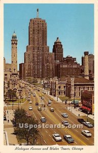 Michigan Avenue & Water Tower - Chicago, Illinois IL  