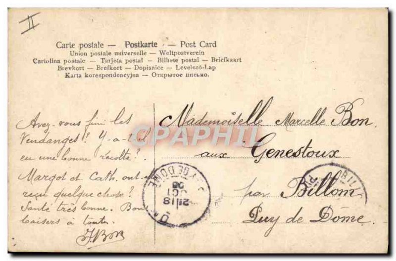 Old Postcard Fancy Marcelle Surname
