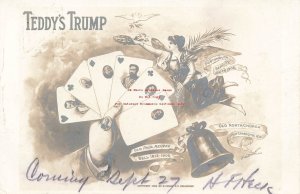 President Theodore Roosevelt, RPPC, Teddy's Trump, Portsmouth NH