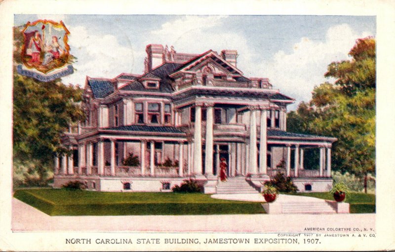 Expos Jamestown Exposition 1907 North Carolina State Building