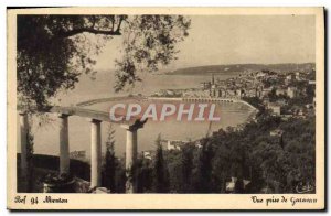 Old Postcard Menton Garavan View Shooting