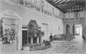 Bad Reichenhall Germany Herzogl bayer Courtyard Lobby Antique Postcard K69482