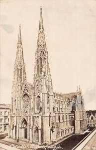 J72/ New York City RPPC Postcard c1910 St Patricks Cathedral Church 247