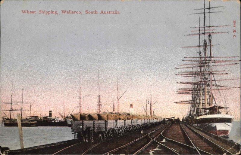 Wallaroo South Australia Wheat Shipping Steamer Ship