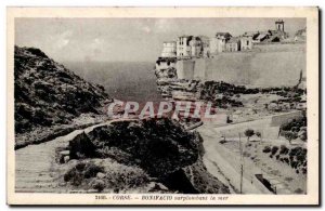 Old Postcard Corsica Corsica Bonifacio overlooking the sea