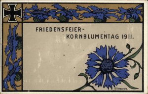 Friedensfeier Kornblumentag Peace & Cornflower Day Germany Schauroth Postcard