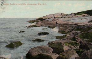 NARRAGANSETT PIER, Rhode Island, 1900-10s; Sunset Rocks at the Cliffs