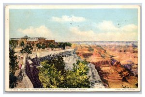 Hotel El Tovar Grand Canyon Arizona AZ Fred Harvey Phostint DB Postcard W18