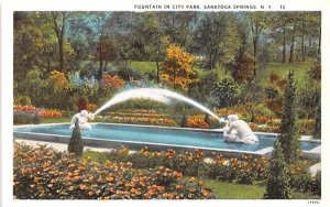 Fountain in City Park Saratoga Springs, New York
