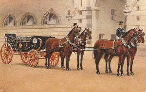 The Royal Mews. Buckingham Palace Tuck Oilette Postard # 3005