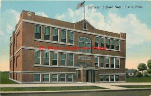 NE, North Platte, Nebraska, Jefferson School, Exterior View, Teich No A41761