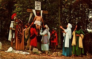 Arkansas Eureka Springs Great Passion Play Body Of Christ Is Lowered From The...