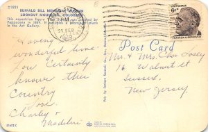 Buffalo Bill Memorial Museum Unused 