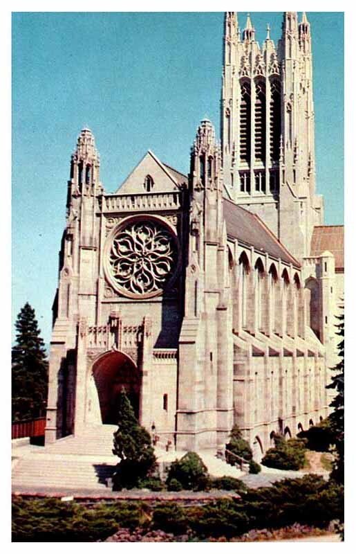 Postcard CHURCH SCENE Spokane Washington WA AP7823