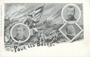 Boer War 1900 patriotic military Russian emperor Nicholas II & President Kruger 