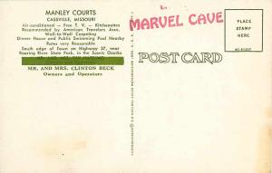 Manley Courts, South Edge of Town on Hwy 37 Cassville, Missouri MO