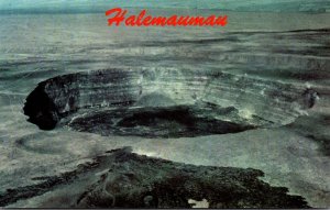Hawaii Aerial View Halemaumau Crater