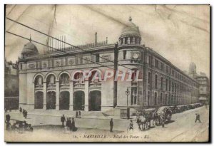 Old Postcard Marseille Hotel Des Postes