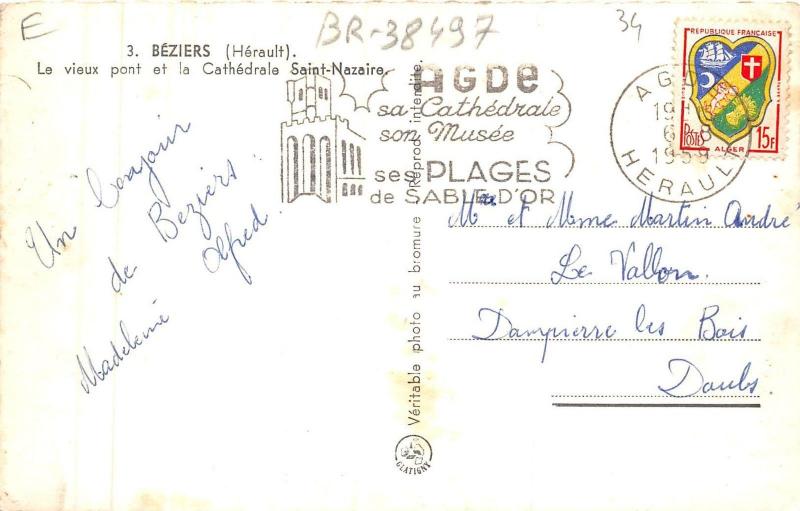 BR38497 Beziers le vieux pont et la cathedrale saint nazaire france