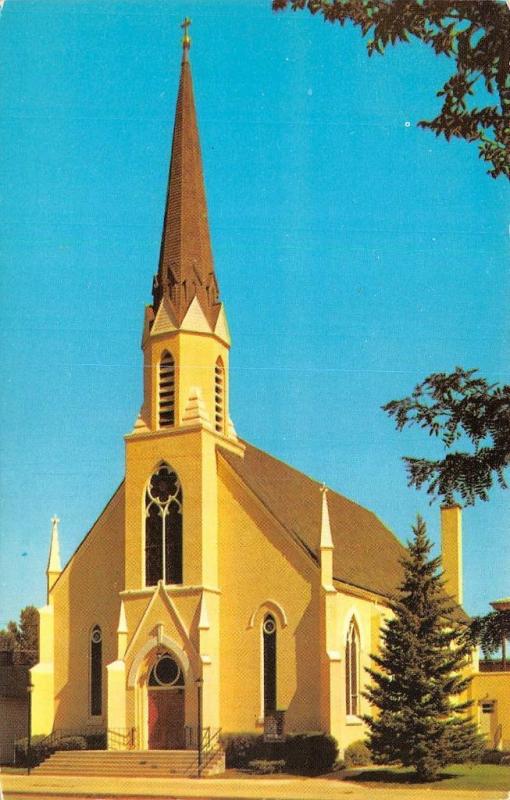 SHERIDAN, WY Wyoming     HOLY NAME CATHOLIC CHURCH     Chrome Postcard