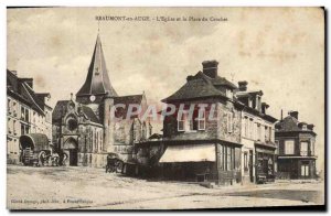 Old Postcard Beaumont en Auge The Church and the hook Square