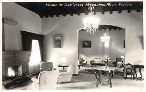 RPPC Posada de Don Vazco Pátzcuaro, Mexico Vasco Navarro c1940s Vintage Postcard