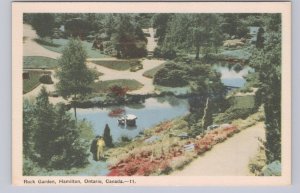 Rock Garden, Hamilton, Ontario, Vintage PECO Postcard #1