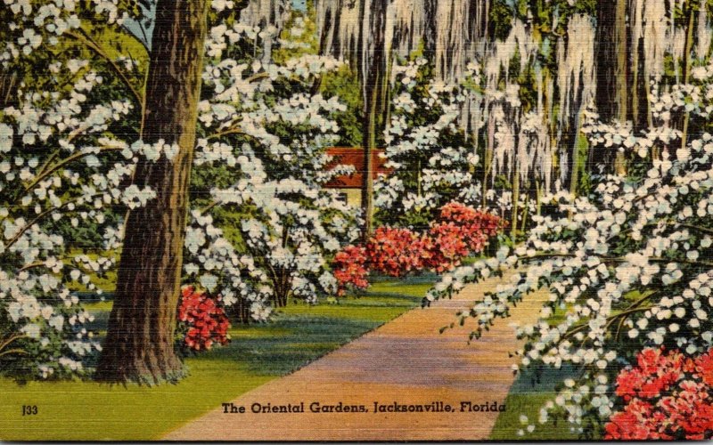 Florida Jacksonville The Oriental Gardens 1952