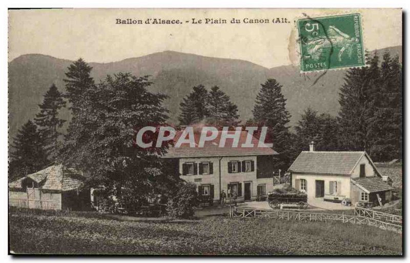 Old Postcard Ballon d Aslace The Plain Canon