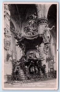 RPPC BRUSSELS St. Gudula Kerk BELGIUM Postcard