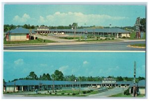 c1950's Morton's Motel & Restaurant Multiview West Of Pensacola Florida Postcard