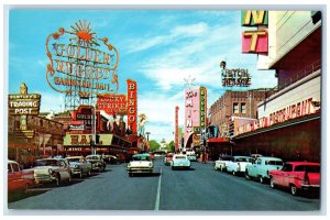 c1950's Gambling Hall, Trading Post Fremont Street Las Vegas NV Postcard