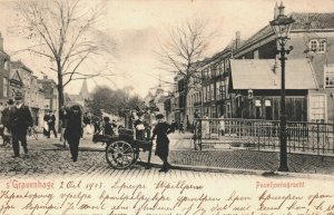 Netherlands Den Haag The Hague Paviljoensgracht Vintage Postcard 03.74