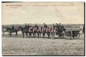 Postcard Old Army Field Artillery Cannon 120