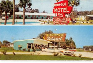 Lake City Florida Moon-Glo Motel and Chuck Wagon Restaurant vintage pc CC753